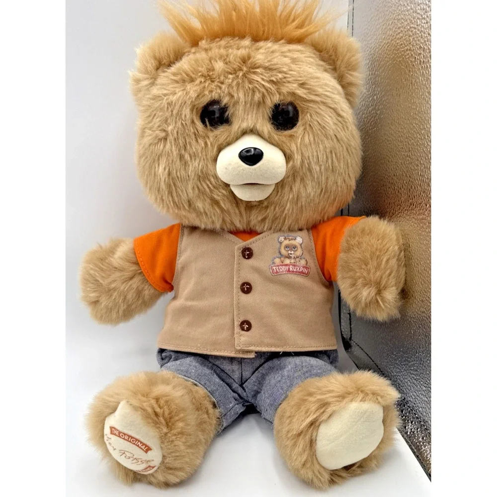 Teddy Ruxpin 2017 Animated Storytelling Bear Bluetooth LCD Eyes - Tested Working